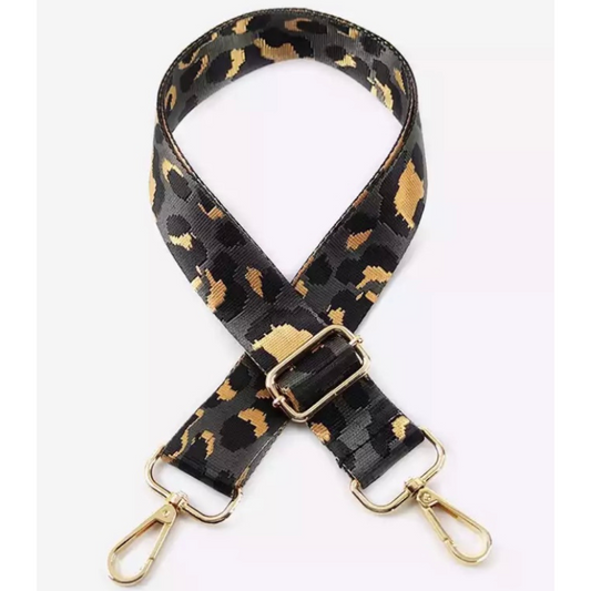 Leopard bag strap